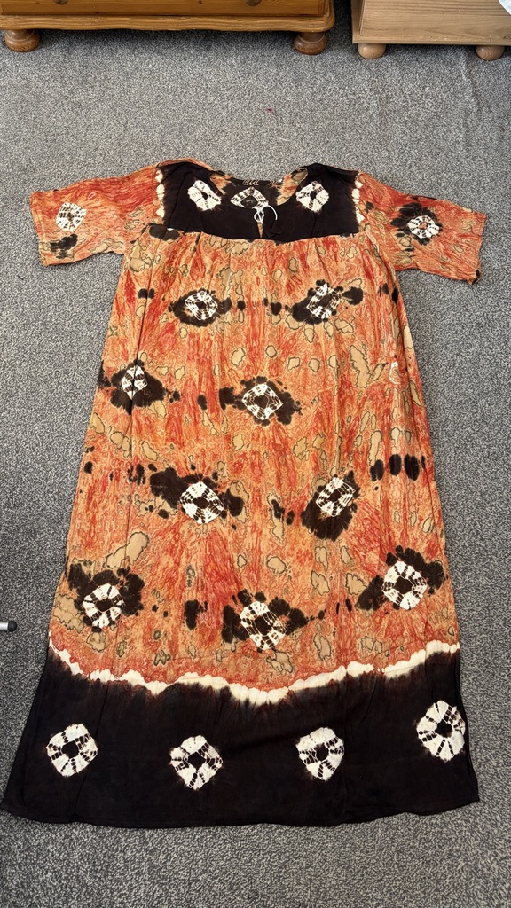 Sunburst Tie-Dye Maxi Dress