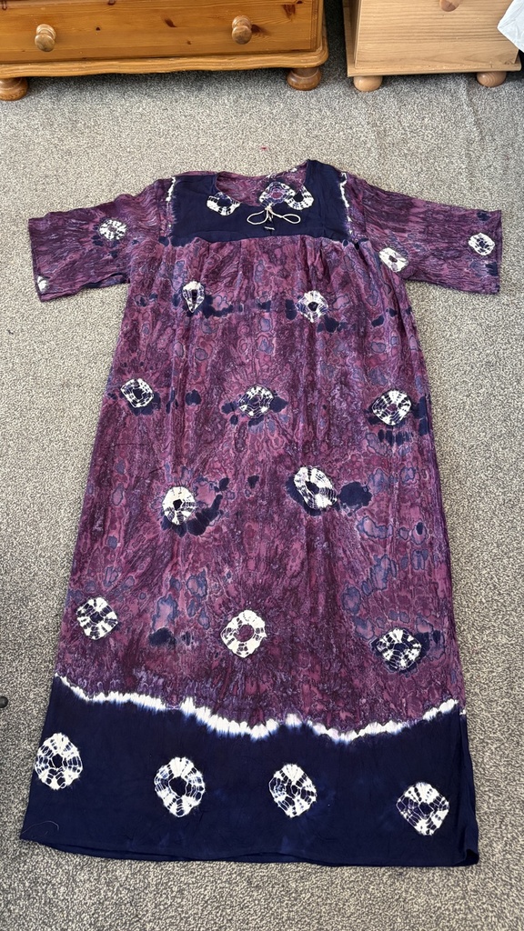 Sunburst Tie-Dye Maxi Dress