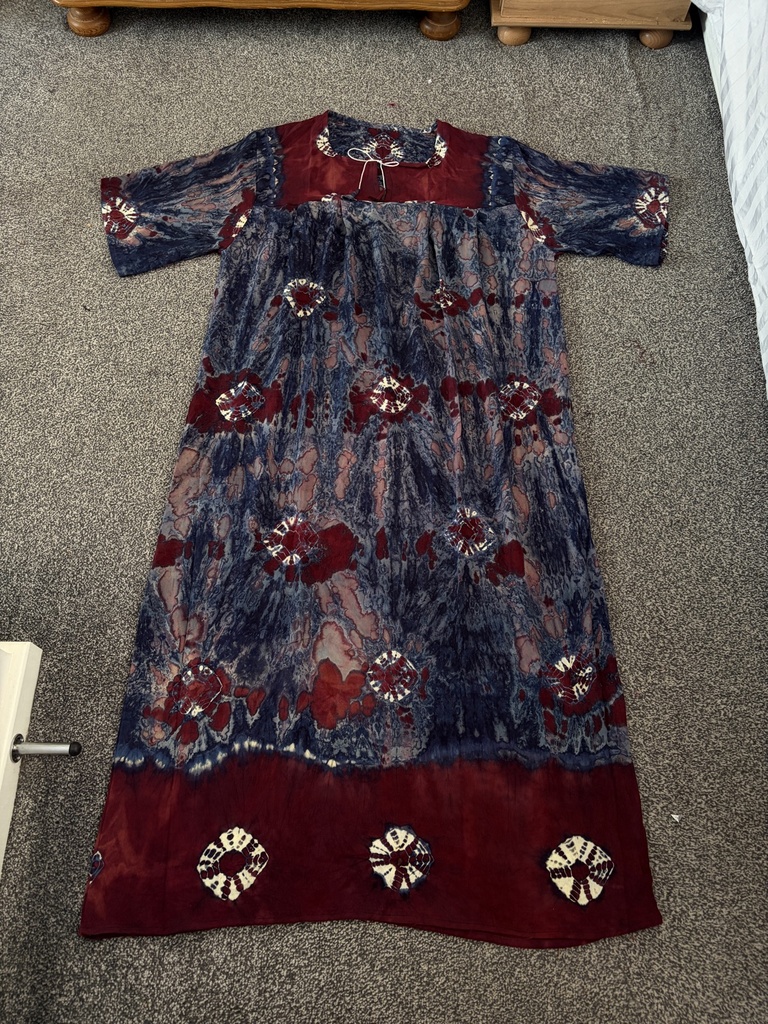 Sunburst Tie-Dye Maxi Dress