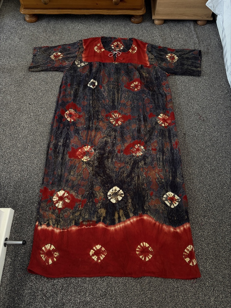 Sunburst Tie-Dye Maxi Dress