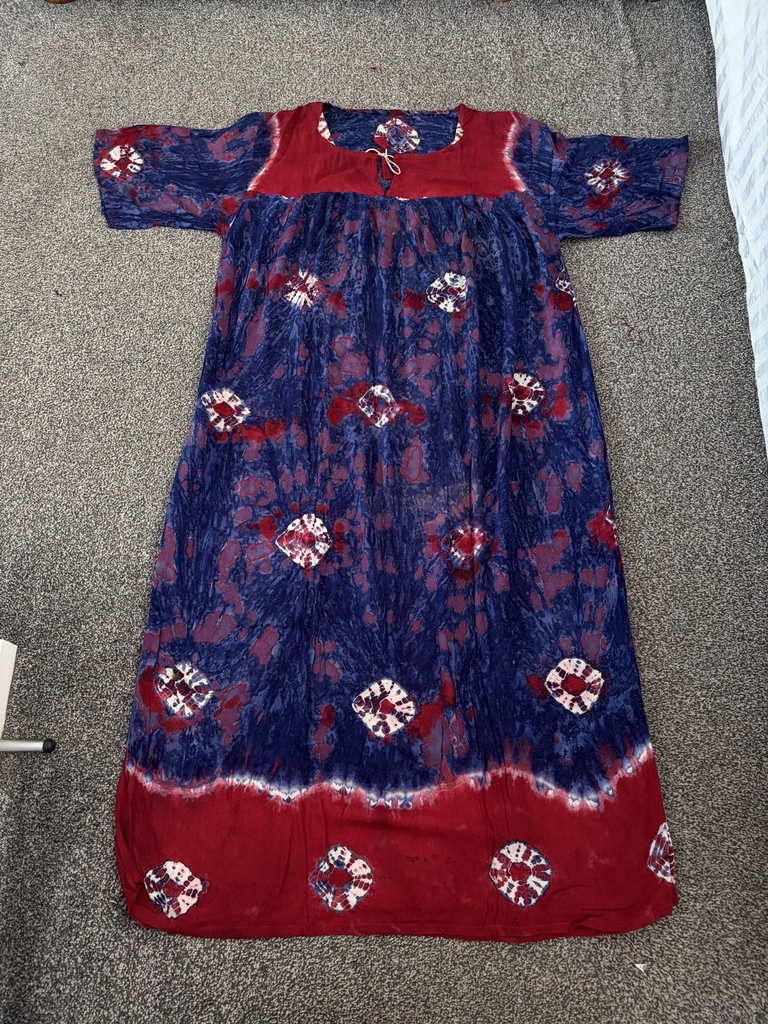Sunburst Tie-Dye Maxi Dress