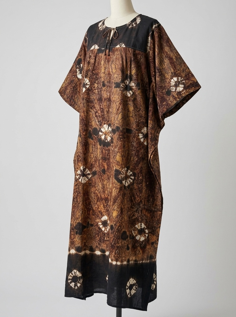 Chocolate Brown Sunburst Maxi Dress