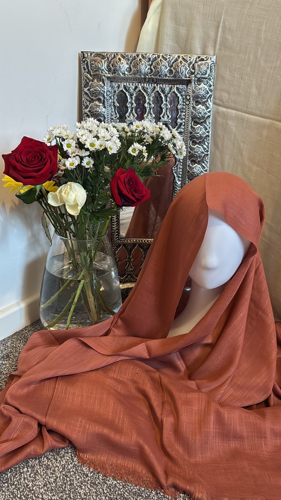 [TURKI-014] Terracotta Turkish Cotton Hijab