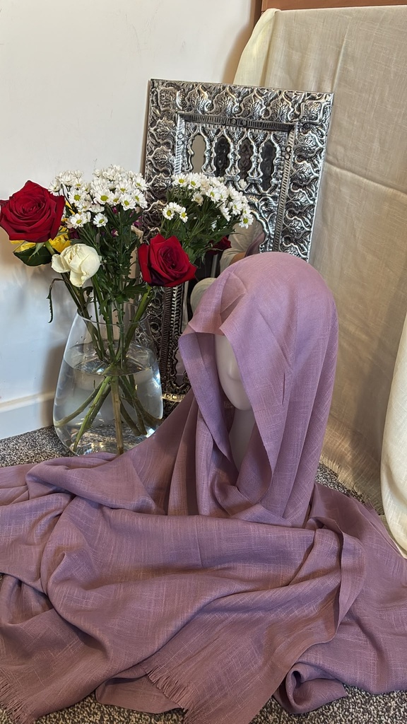 [TURKI-016] Dusty Lilac Turkish Cotton Hijab