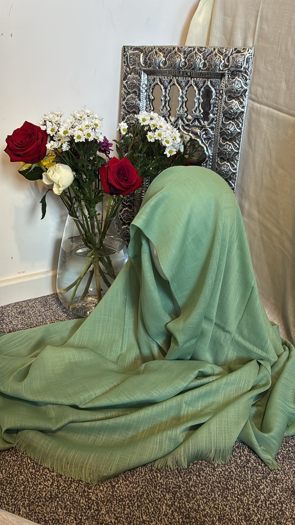 [TURKI-021] Sage Green Turkish Cotton Hijab