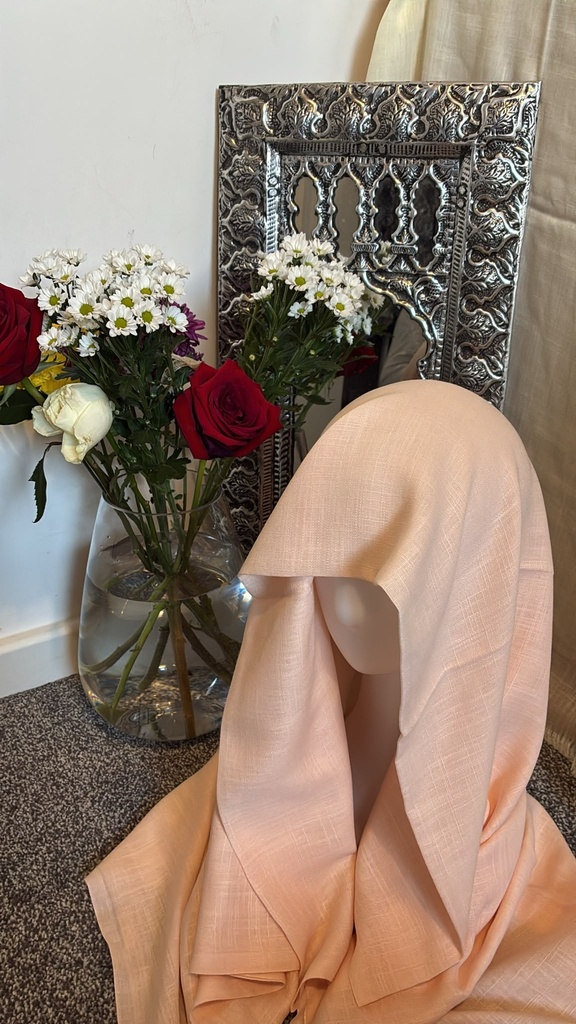 [TURKI-022] Soft Peach Turkish Cotton Hijab