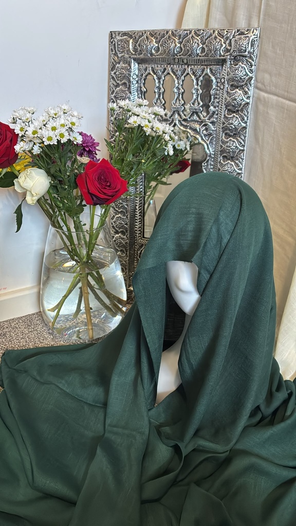 [TURKI-024] Deep Teal Turkish Cotton Hijab
