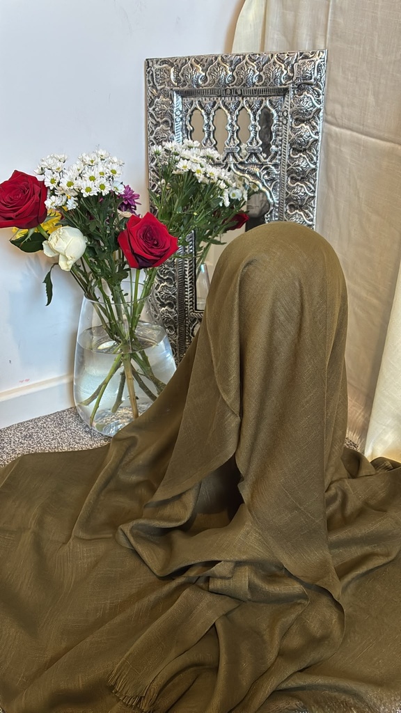 [TURKI-026] Olive Drab Turkish Cotton Hijab