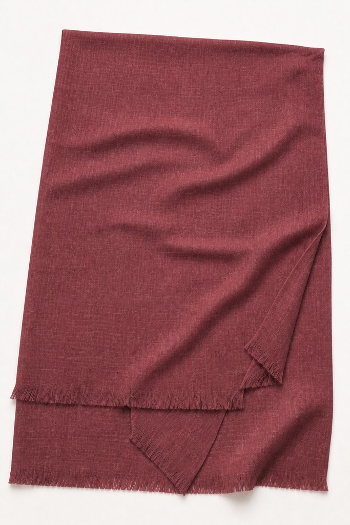 [TURKI-004] Burgundy Wine Turkish Cotton Hijab