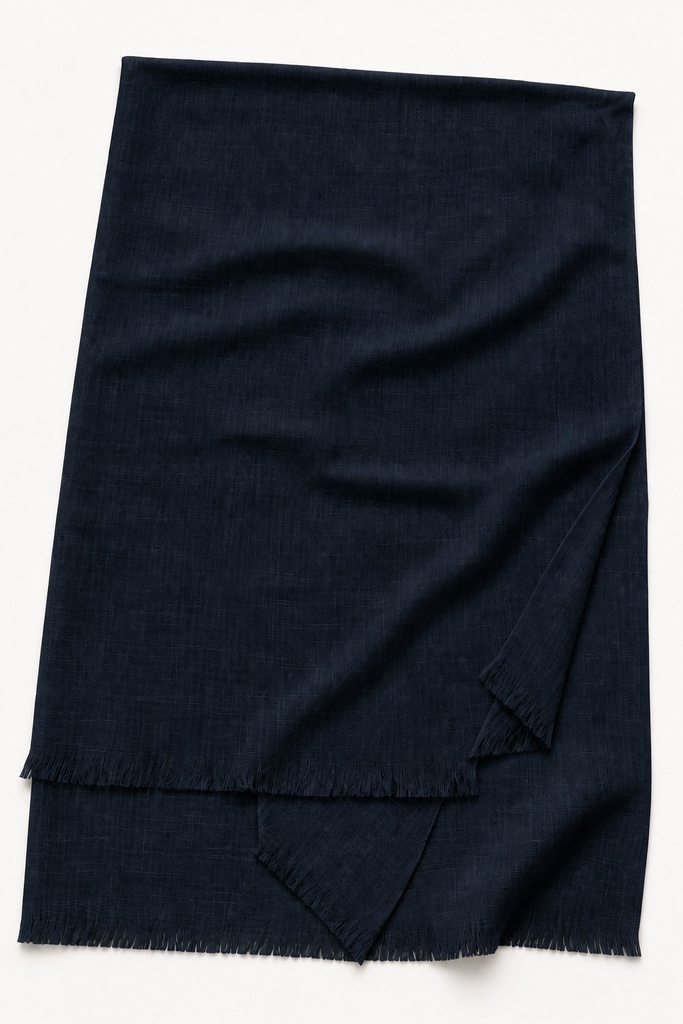 [TURKI-005] Deep Black Turkish Cotton Hijab