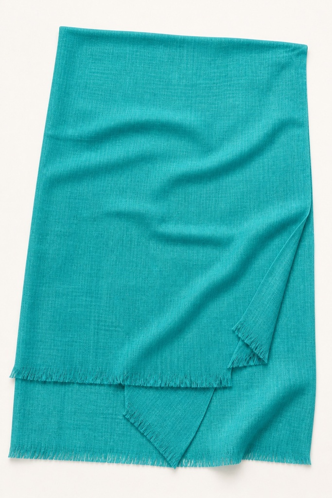 [TURKI-008] Turquoise Teal Turkish Cotton Hijab